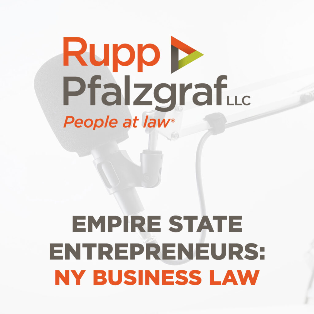 Empire State Entrepreneurs: NY Business Law - Rupp Pfalzgraf - People at Law