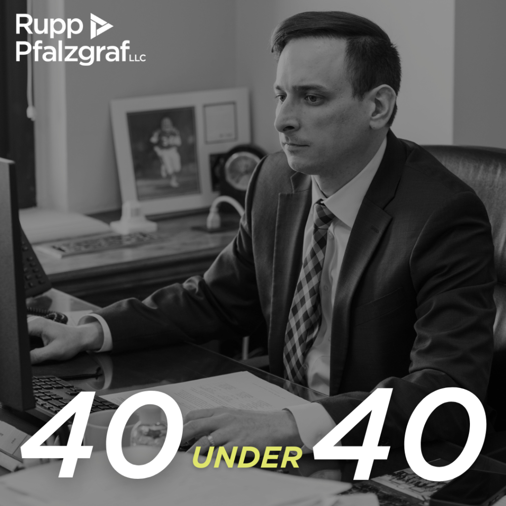 James Graber Named 40 Under 40 - Rupp Pfalzgraf - People at Law