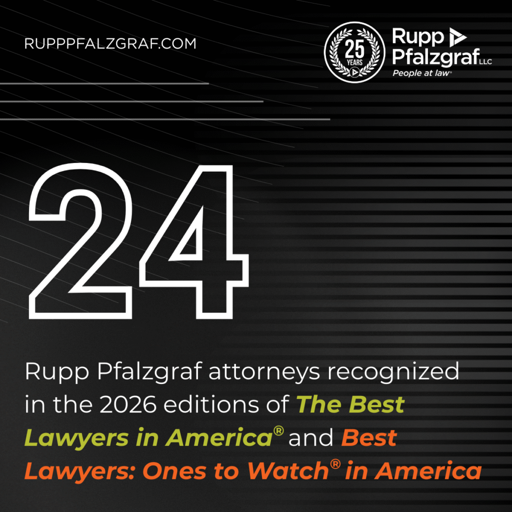 24 Rupp Pfalzgraf Attorneys Recognized by Best Lawyers® in 2026 in America - Rupp Pfalzgraf | People at Law