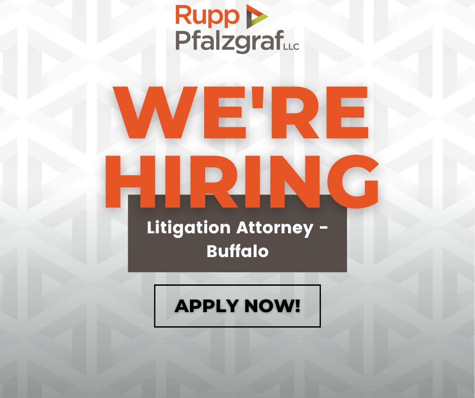 Now Hiring: Litigation Attorney - Buffalo - Rupp Pfalzgraf | People at Law