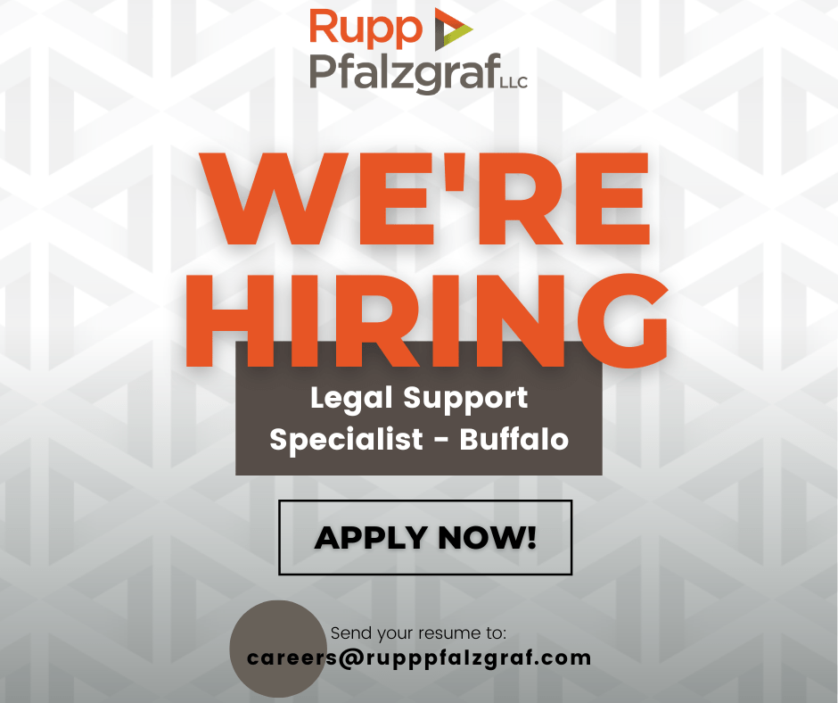 Now Hiring: Legal Support Specialist - Buffalo 