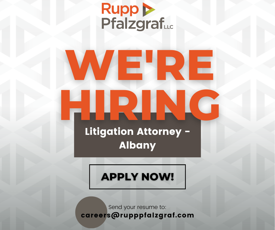 Now Hiring: Litigation Attorney - Albany | Rupp Pfalzgraf | People at Law