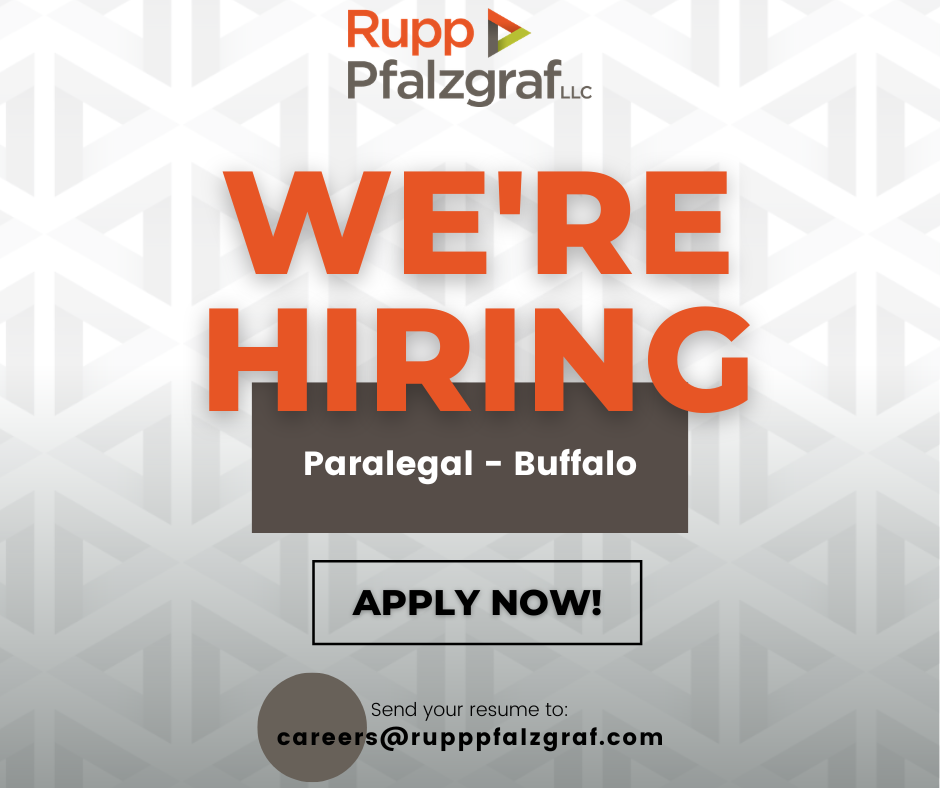 Now Hiring: Paralegal - Buffalo