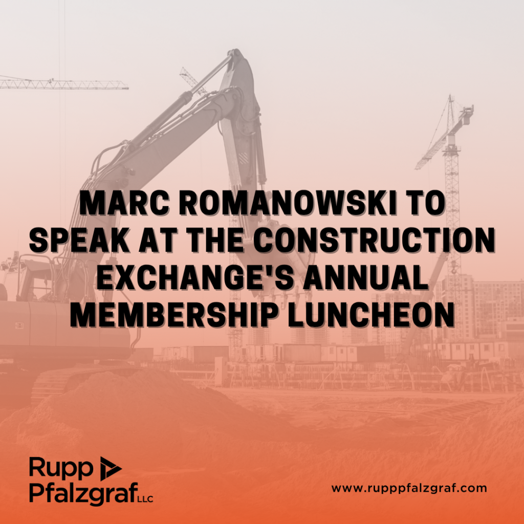 Marc Romanowski to Speak at the Construction Exchange's Annual Membership Luncheon