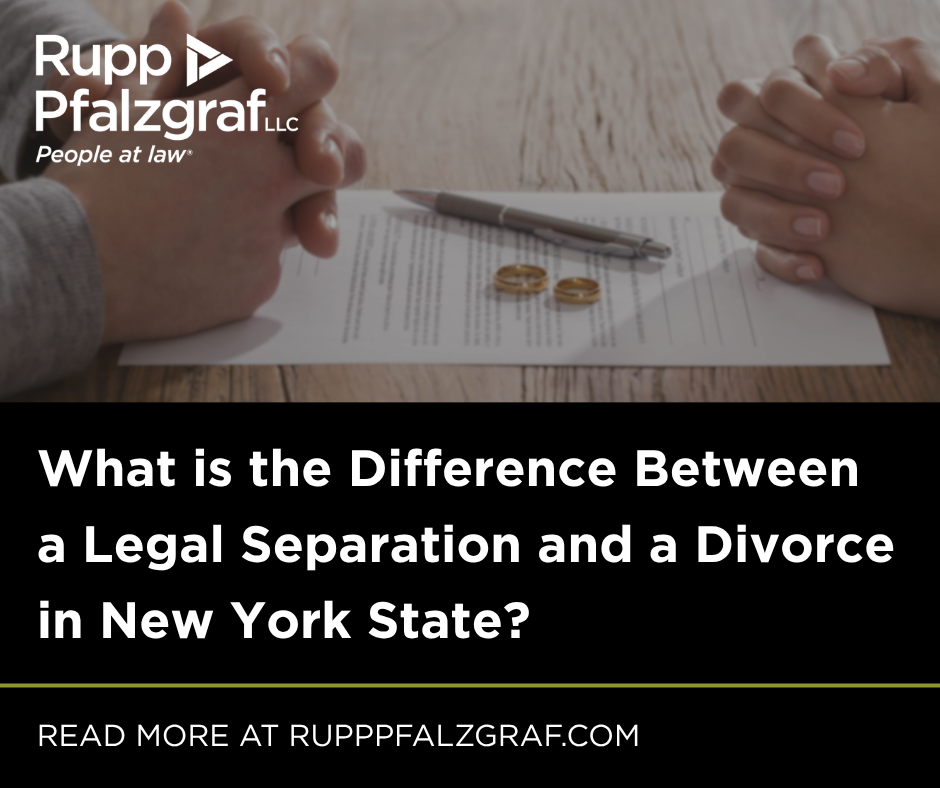 What is the Difference Between a Legal Separation and a Divorce in New York State?