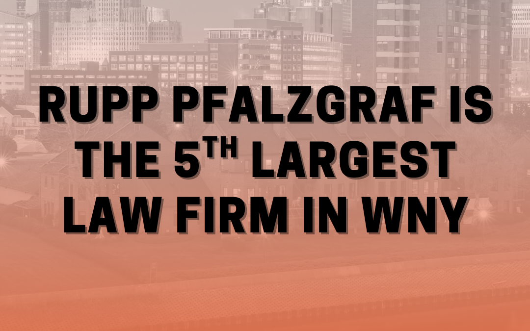 Rupp Pfalzgraf Ranked the Fifth Largest Law Firm in WNY 2026